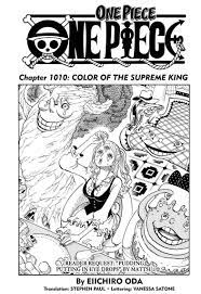 Read One Piece Chapter 1010 on Mangakakalot