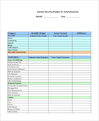 Sample Monthly Budget Sheet 10 Examples In Pdf Word