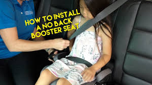 installing a no back booster seat