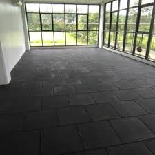 black rubber crumb tiles