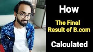 how to calculate b com sem 6 result