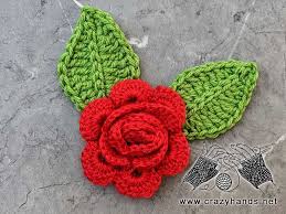 crochet rhomboid leaf free pattern