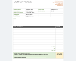 5 Service Invoice Templates For Word And Excel