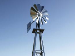 Large Backyard Galvanized Windmill
