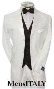Office goers who love wearing three piece suits should choose men's vested black and white suit jacket which will meet their expectations. Black And White Tuxedo Many Styles 99up