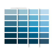 Blue Color Palette Vector Art Png