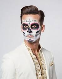 dia de los muertos costume male face