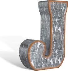 Galvanized Metal Letters For Wall Decor