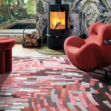 colorful rug soft modern vibe