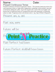Verb Tenses Worksheets Past Present Future Simple