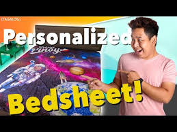 custom printed bed sheet