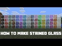 How To Make Stained Glass In Minecraft