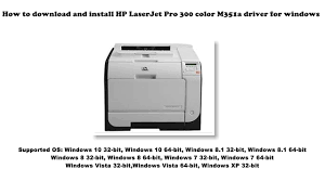 Главная принтеры hp laserjet pro 400 m401dn. Hp Laserjet Pro 300 Color Printer M351a Driver Downloads
