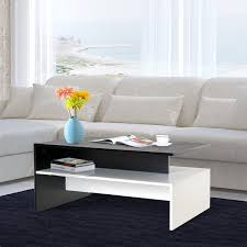 From mid century to modern coffee tables, our styles are as plentiful as the materials they're made with. Stylish Modern White Center Table With High Gloss Top For Tea And Coffee Viosimc Coffee Table For Living Room White Grey With Two Shelves Living Room Furniture Tables Psp Co Ir