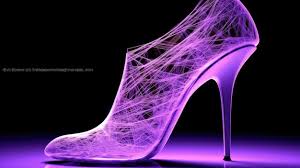 purble color high heels shoes hd 8k