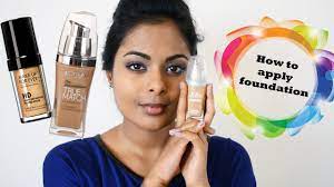 apply foundation tan indian skin