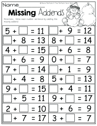 Missing addends to 99 worksheet worksheets from missing addends worksheets first grade, image source: Missing Addends Facts Worksheets Addend Grade Sumnermuseumdc Org