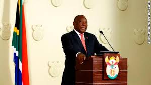 During the sona, the president will address the nation as both the head of state and head of government. South Africa Coronavirus Cyril Ramaphosa Announces Extension Of Covid 19 Restrictions Closes Land Borders Cnn