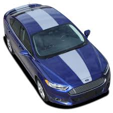 2013 2019 Ford Fusion Graphics Overview Complete Center Hood Stripes Roof Trunk Spoiler Vinyl Decals Kit
