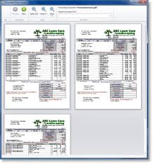 Lawn Billing Software Invoices Created For Email Print