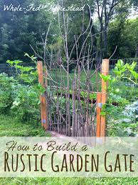how to build a rustic garden gate