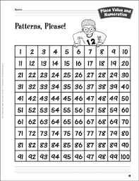 Patterns Please Patterns On A Hundred Chart Place Value