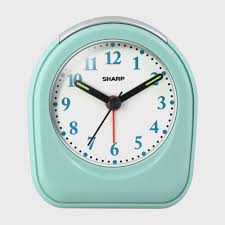 sharp quartz og alarm clock mint