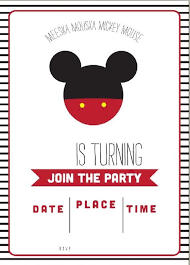 Get Free Template Free Simple Mickey Mouse Head Invitation