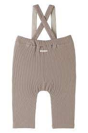 baby taupe cotton overalls by kodomo