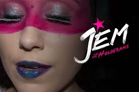 jem and the holograms inspired makeup
