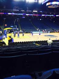 Oracle Arena Section 116 Row 10 Seat 8 Golden State