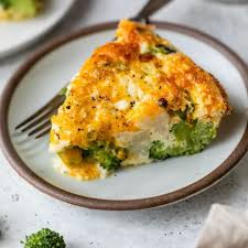 crustless quiche with broccoli and