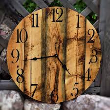 Rustic Wall Clock Barn Wood Wall Clock