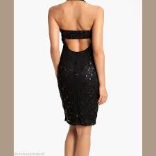 David Meister Black New Sequin And Lace Halter Short Cocktail Dress Size 8 M 67 Off Retail