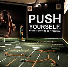 Push Yourself Exercise Stickers Gym