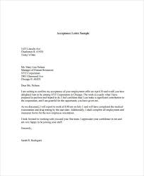 Acceptance Letter To Job Offer Rome Fontanacountryinn Com