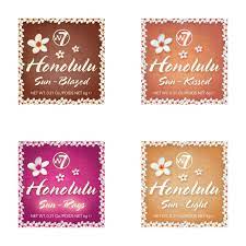 w7 honolulu bronzing powder new shades