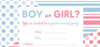 Free Gender Reveal Party Invitation Free Party Invitations