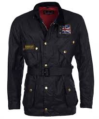 Barbour International Wax Union Jack Jacket