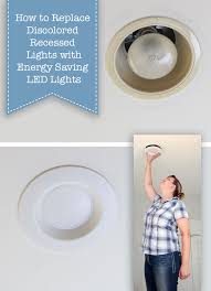 It is best explained via an image: How To Update Ugly Recessed Can Lights With Energy Efficient Led Lights Pretty Handy Girl