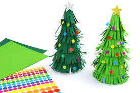 Papiers aux couleurs de Noël - 50 feuilles - Papiers Unis - 10 Doigts