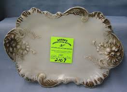 At Auction Early Milk Glass Serving Dish