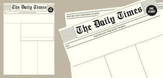 Old Newspaper Template Article For Microsoft Word Time