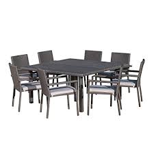 Gaston Outdoor Wicker Square Dining