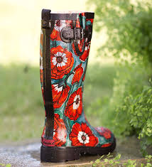 rain boots 71896 watercolor poppy