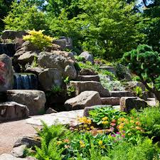 A rockery is often a focal point in a garden; Rockeries Are Back In Fashion Say British Garden Centres Gardens The Guardian