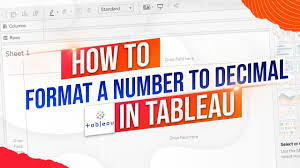 format a number as a decimal in tableau