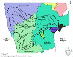 Karnataka river map, karnataka rivers. Krishna River Basin Springerlink