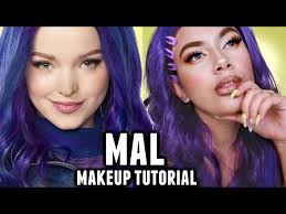 mal from descendants makeup tutorial
