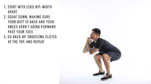 how to do body weight squats you